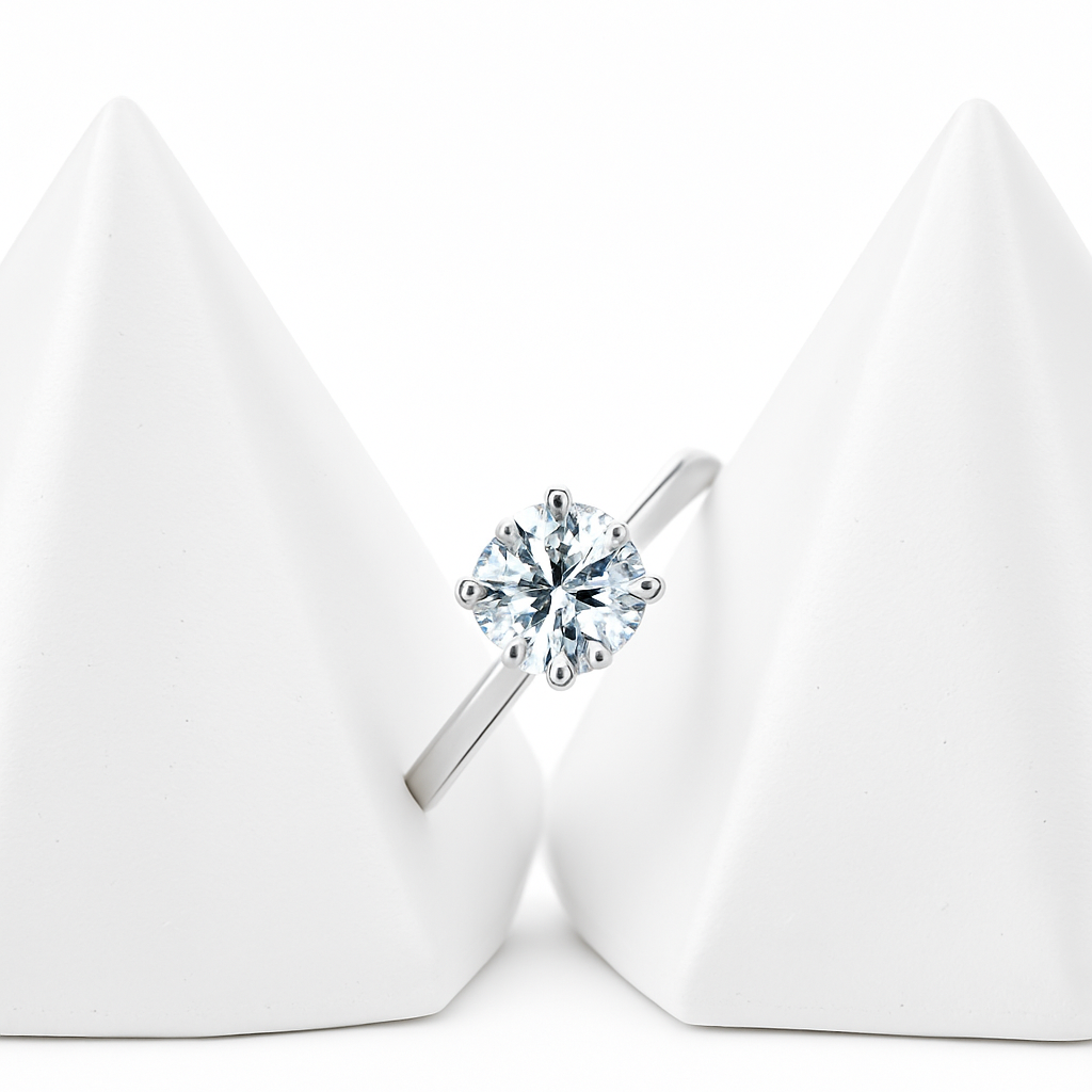 Solitaire Ring | Lab Grown Diamond 14K White Gold US 7