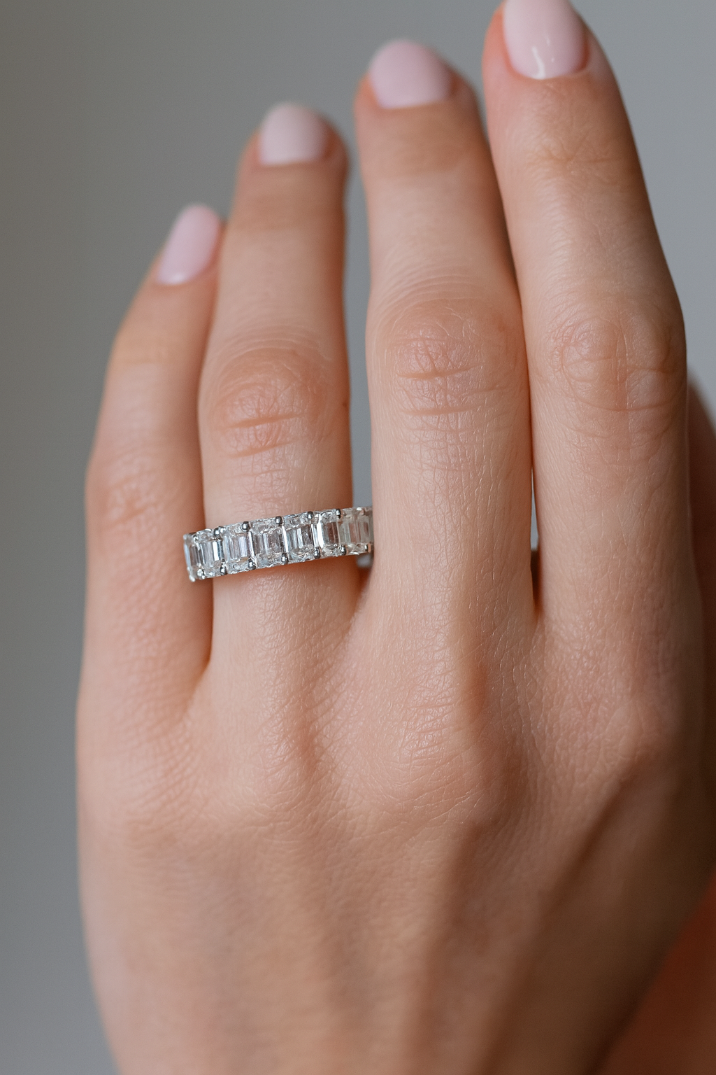 EternaGlow Eternity Ring | 14K White Gold (US Size 7)