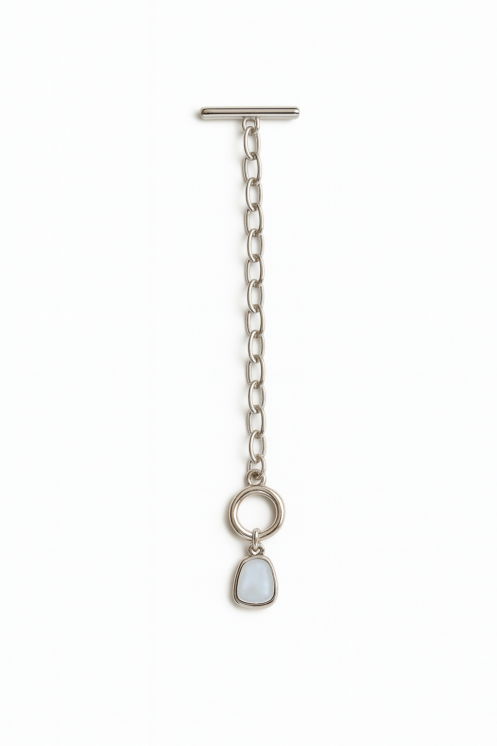 Lustrous Pearl Drop Bracelet - Silver Adjustable Chain - Elegant Jewelry