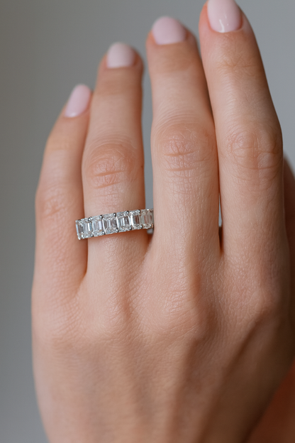 EternaGlow Eternity Ring | 14K White Gold (US Size 7)