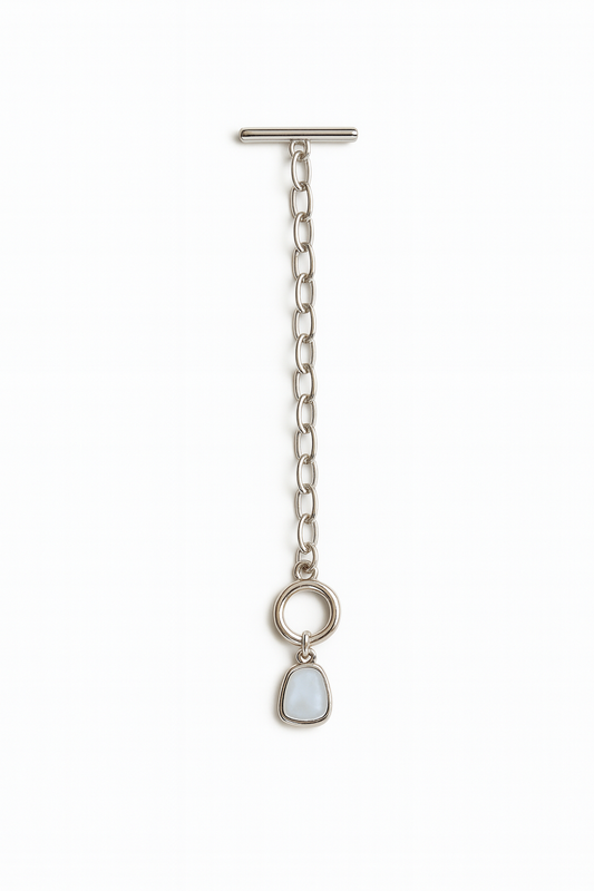 Lustrous Pearl Drop Bracelet - Silver Adjustable Chain - Elegant Jewelry