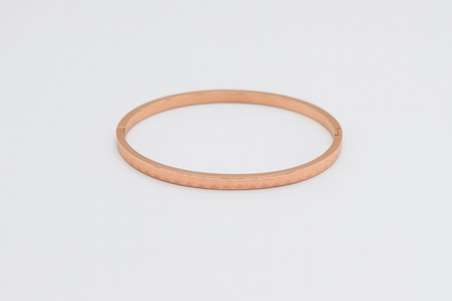 Classic Greek Key Rose Gold Bangle